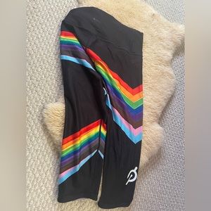 Peloton pride high waste capri reversible legging